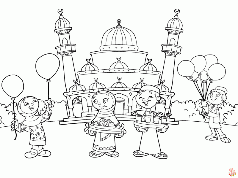 ramadan coloring pages printable