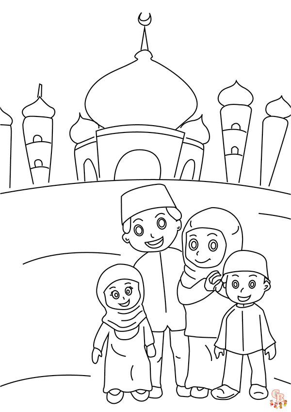 ramadan decoration coloring pages