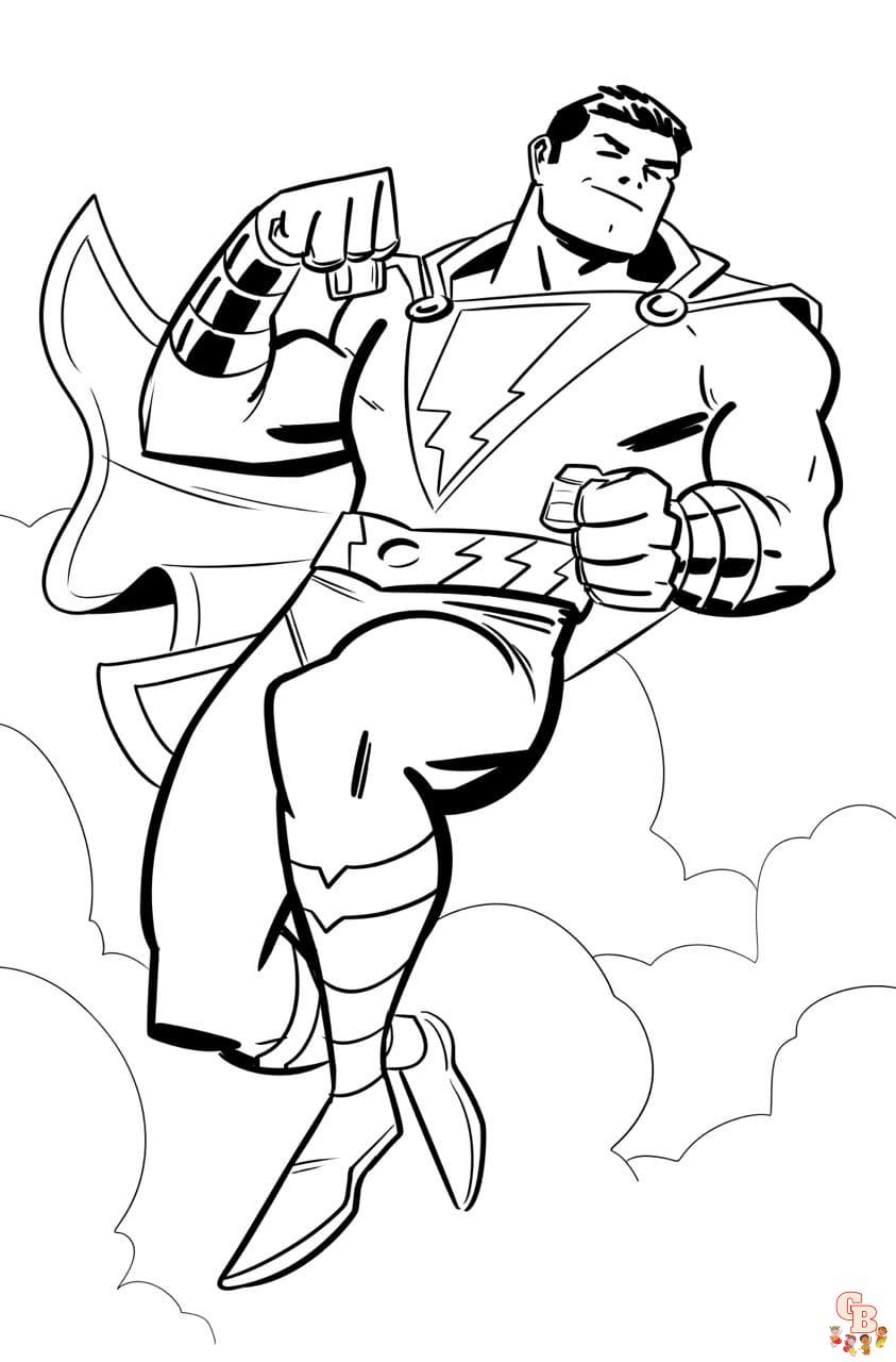 shazam coloring pages 10