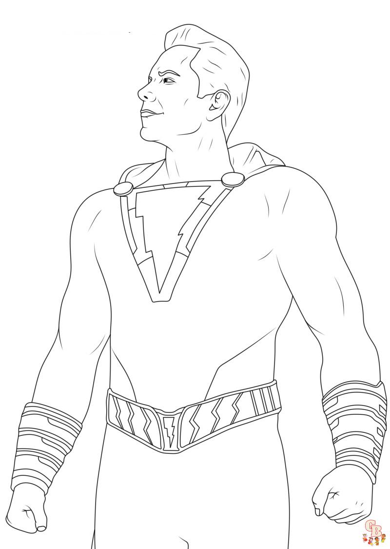 shazam coloring pages 5