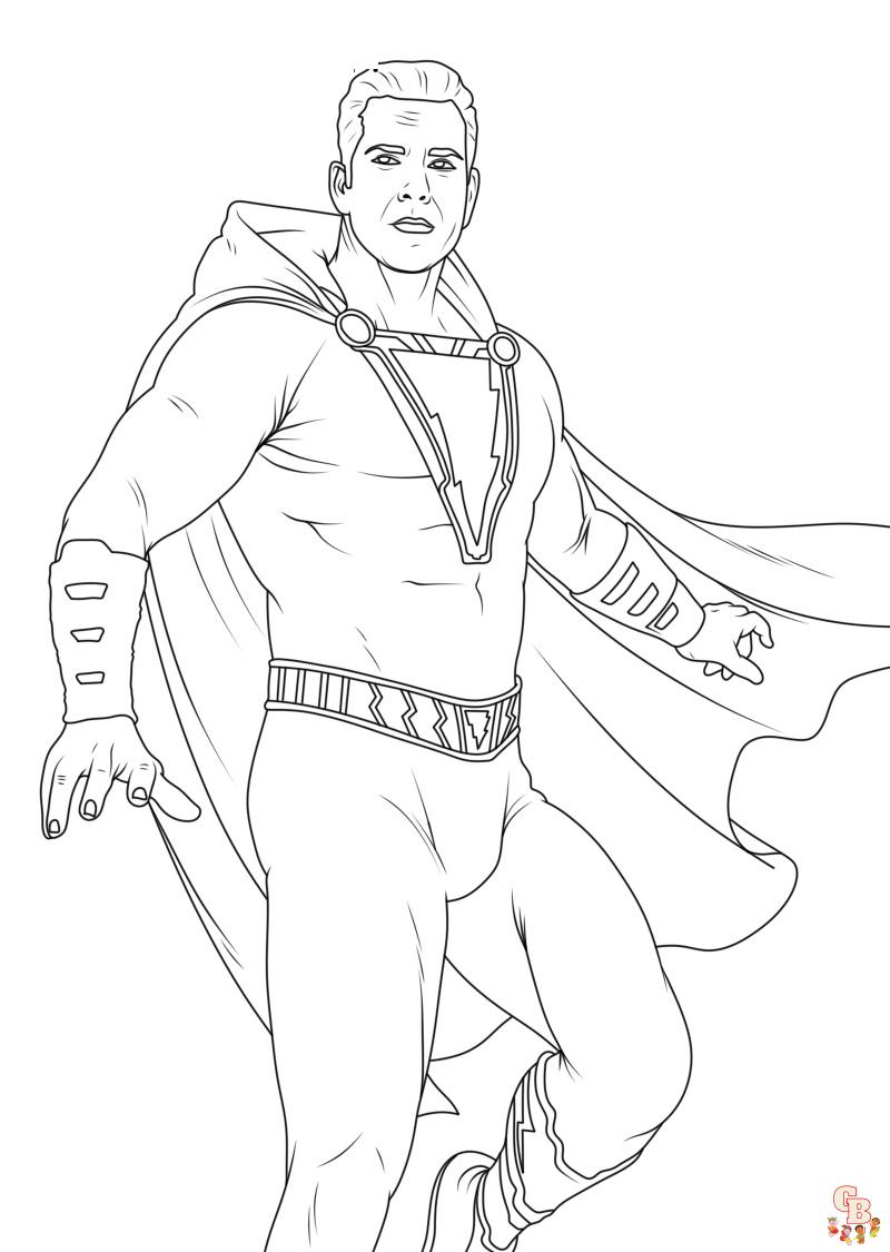 shazam coloring pages 6