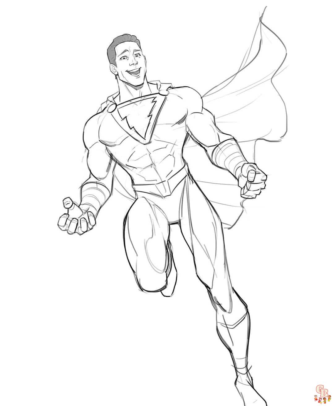 shazam coloring pages 7