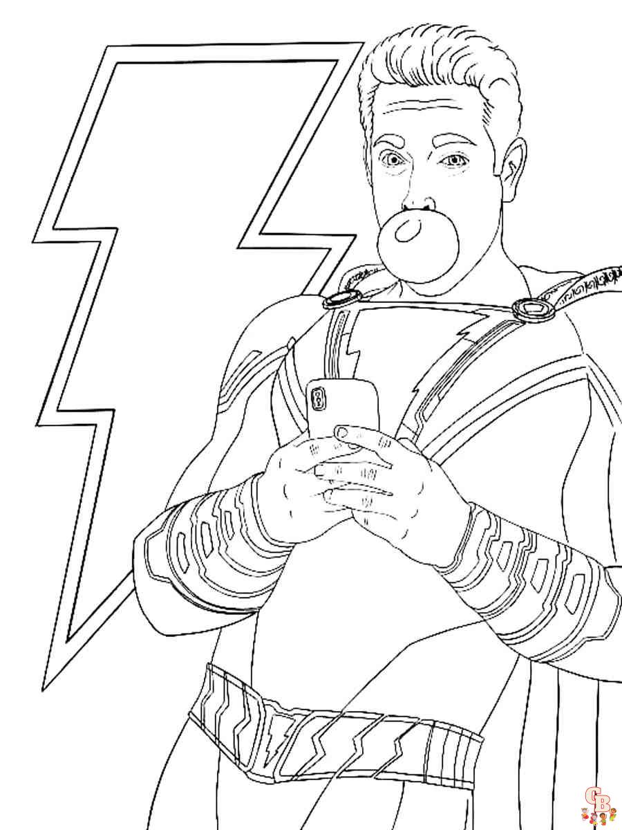 shazam coloring pages 9