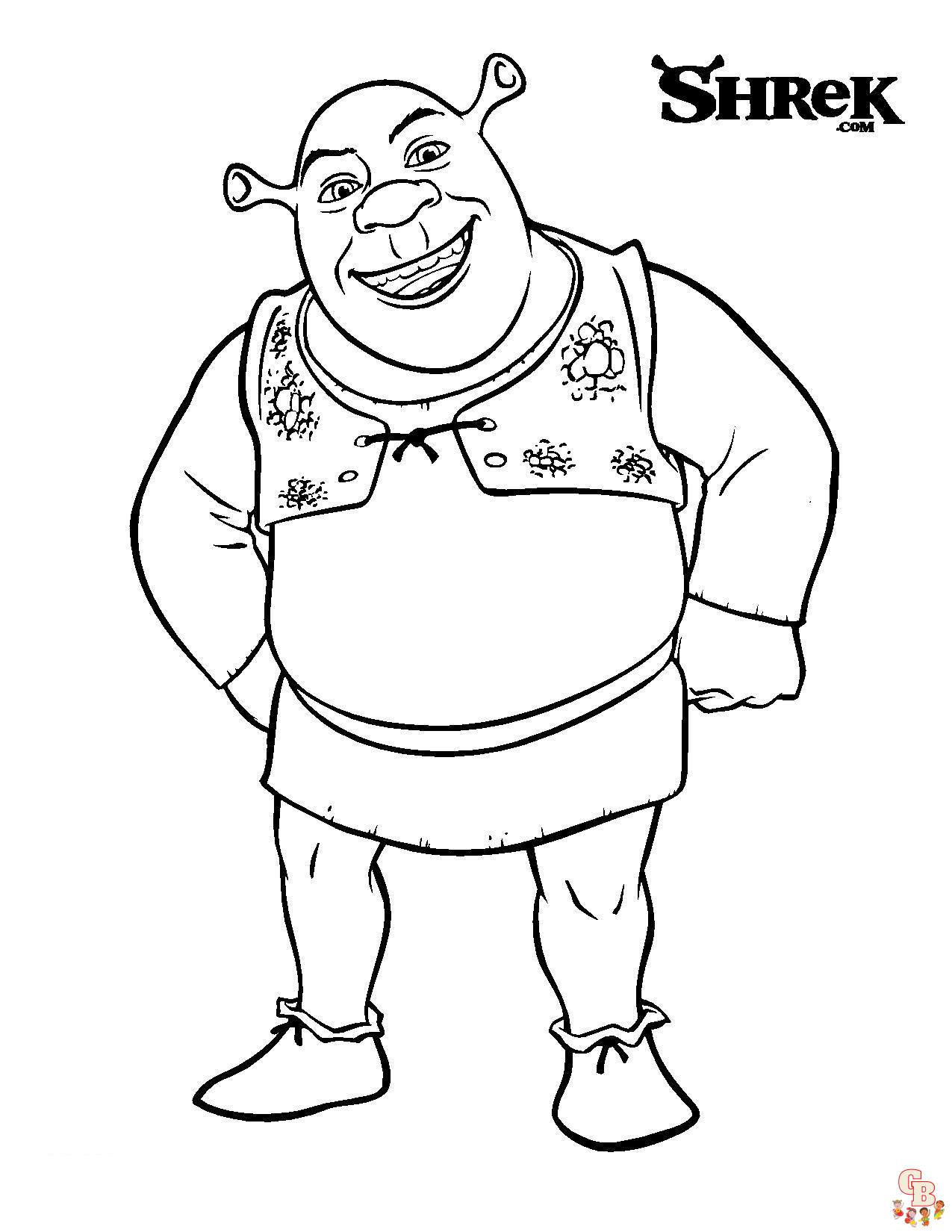 shrek coloring pages 10