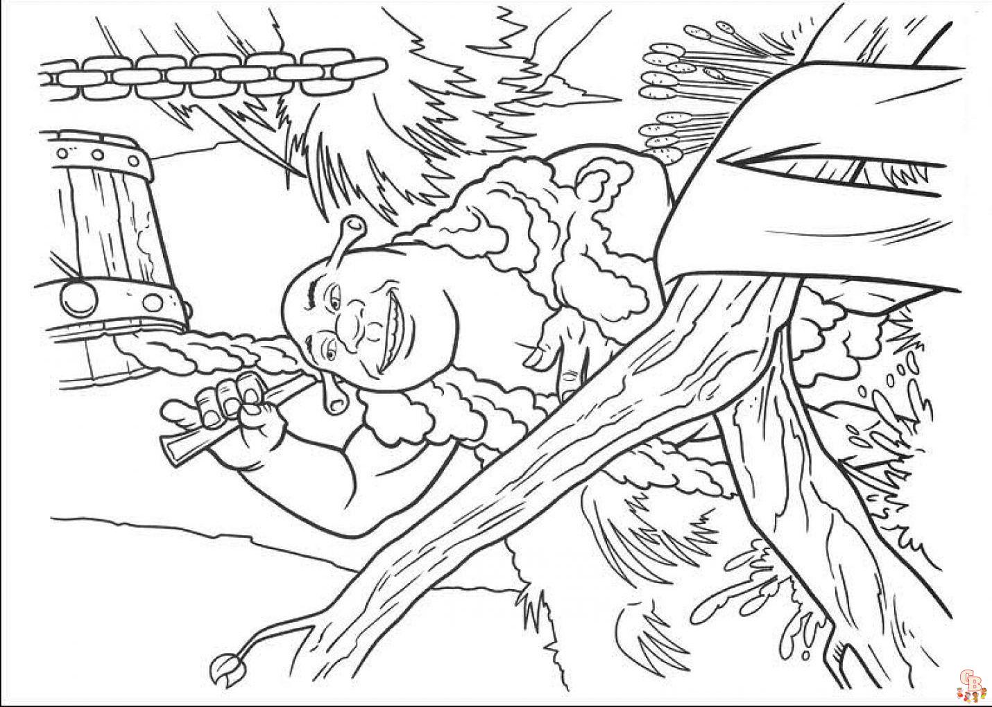 shrek coloring pages 11