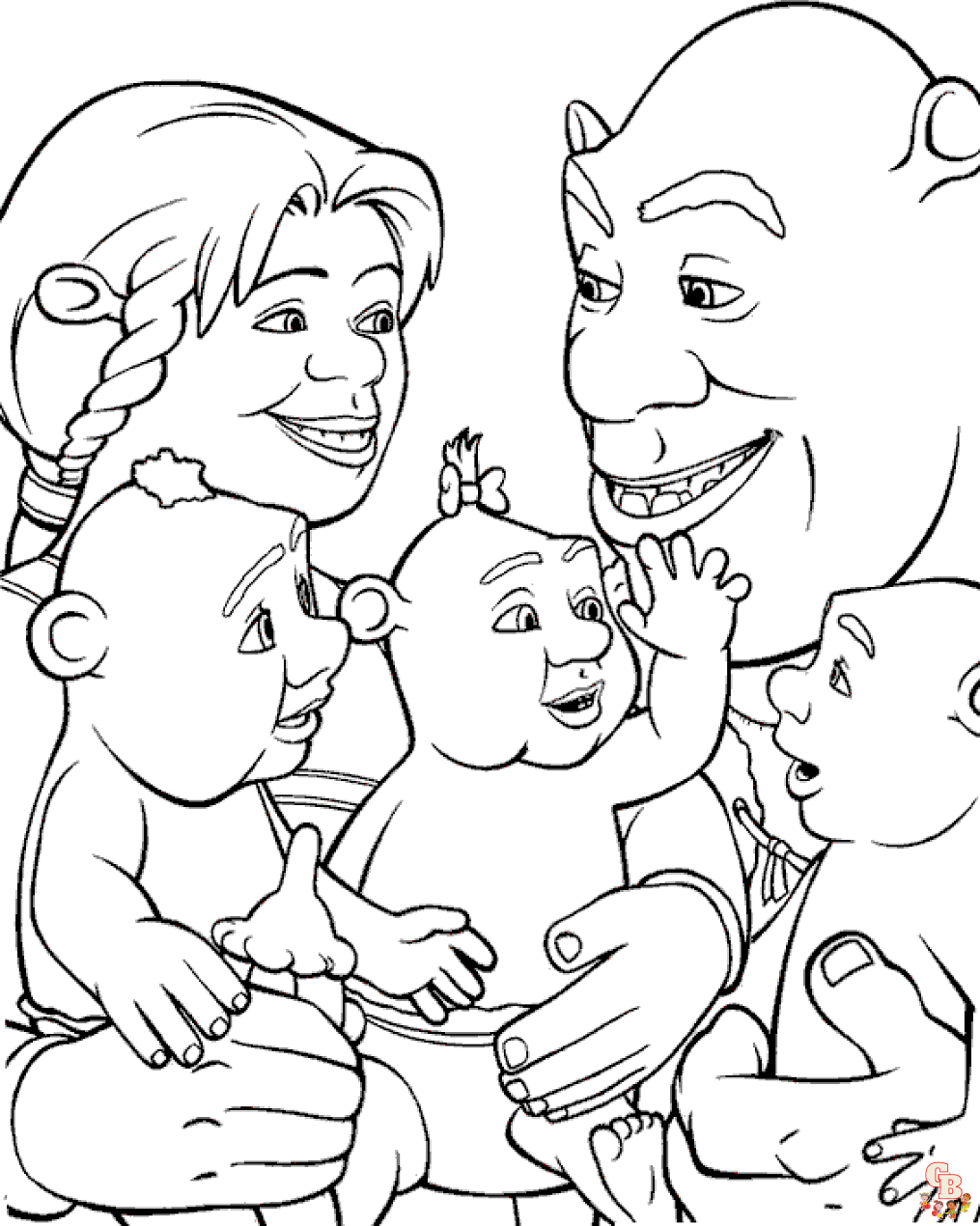 shrek coloring pages 3