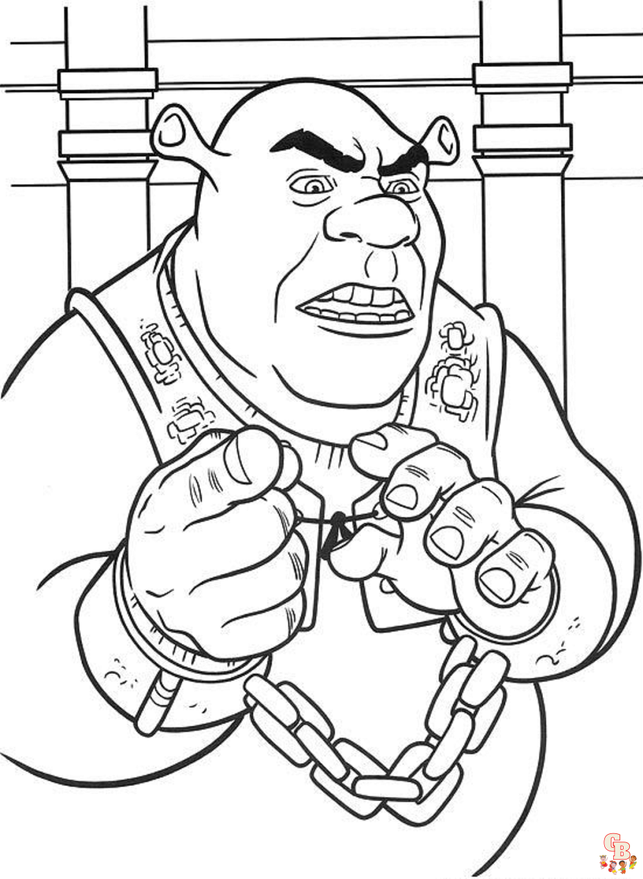 shrek coloring pages 4