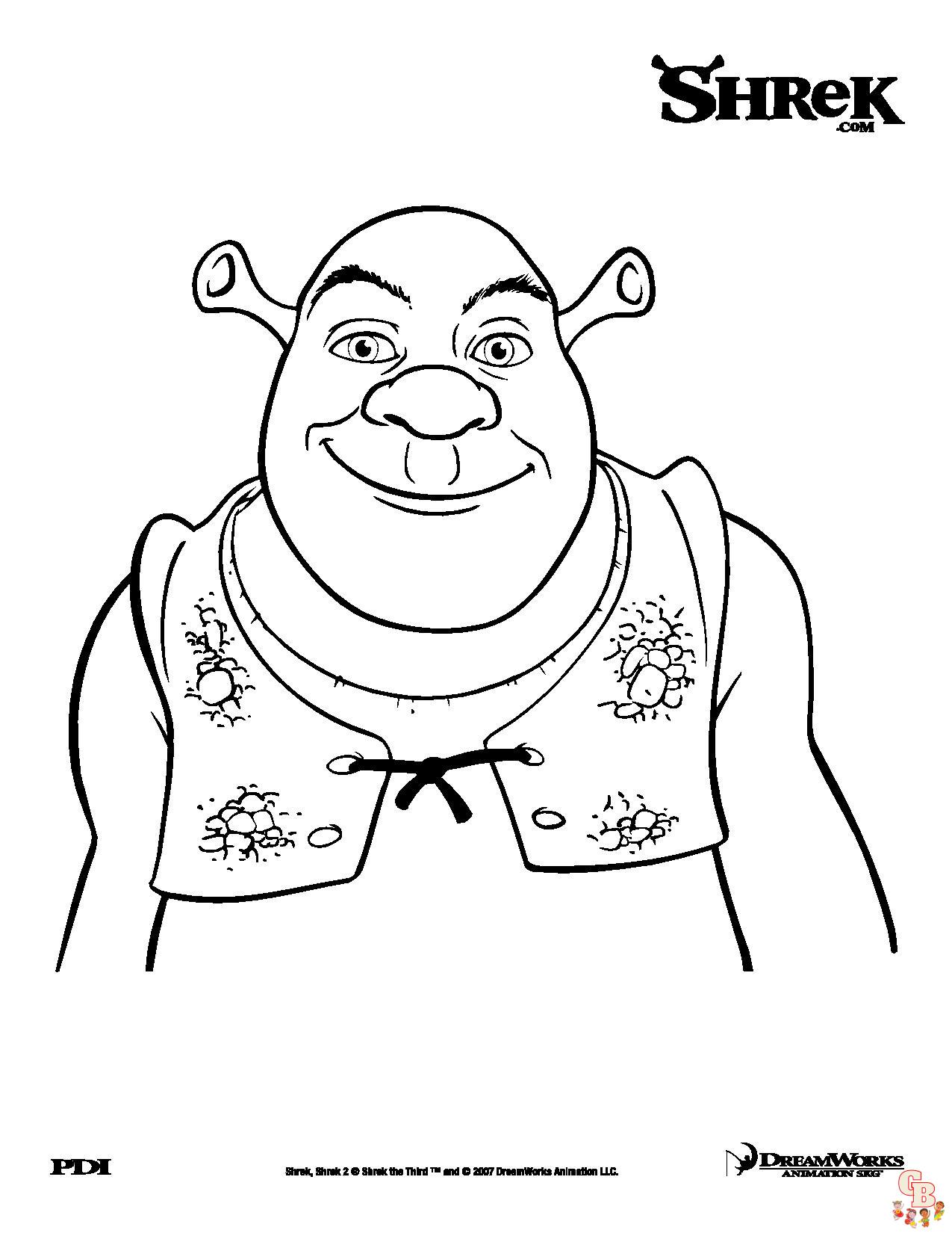 shrek coloring pages 6