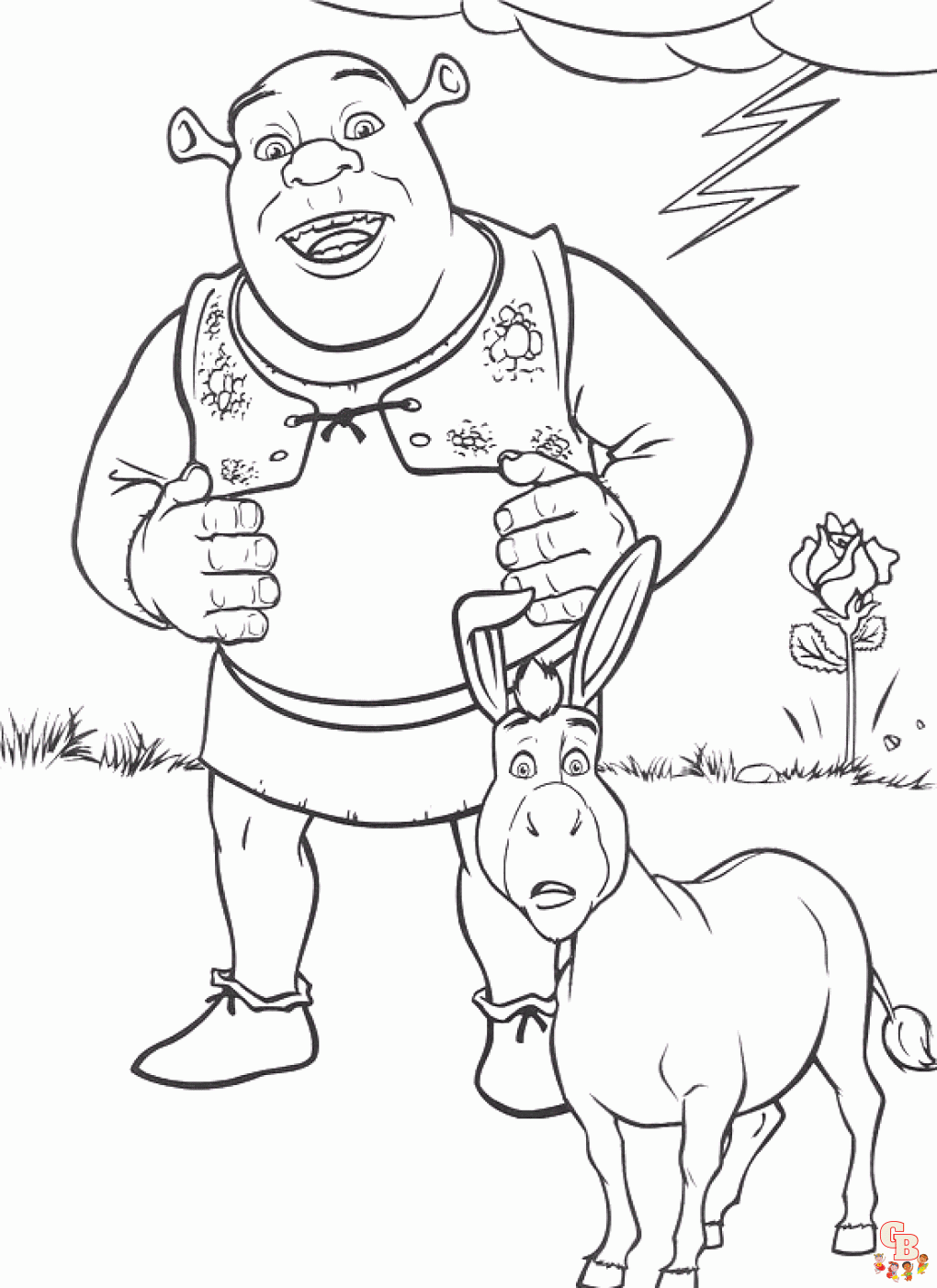 shrek coloring pages 9