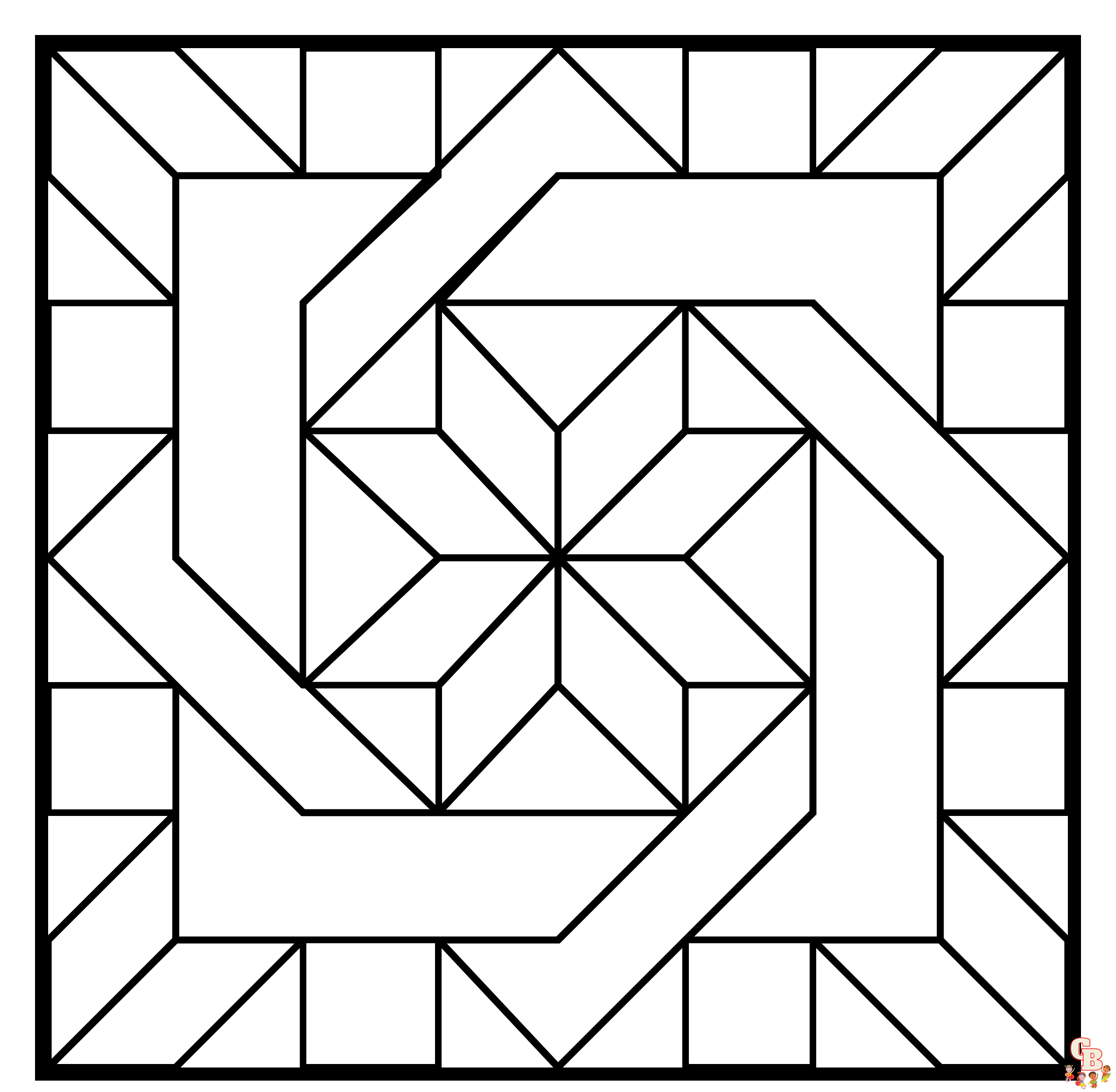 square coloring pages 1