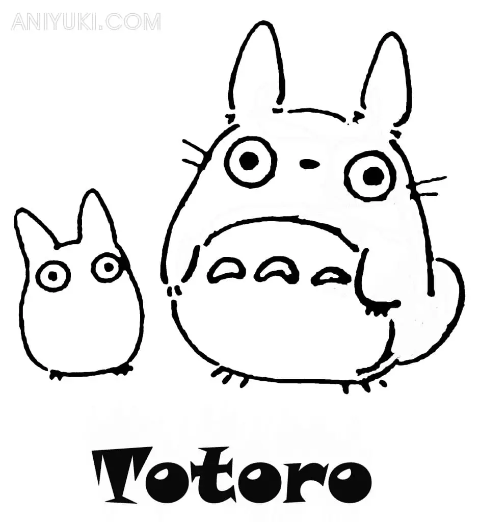 totoro coloring pages 1