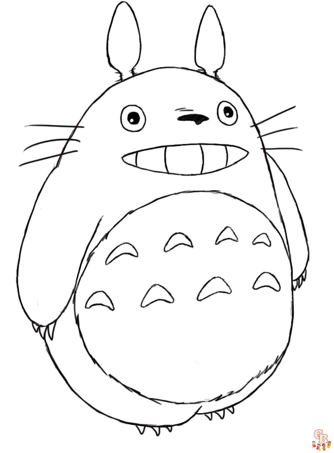 totoro coloring pages 2