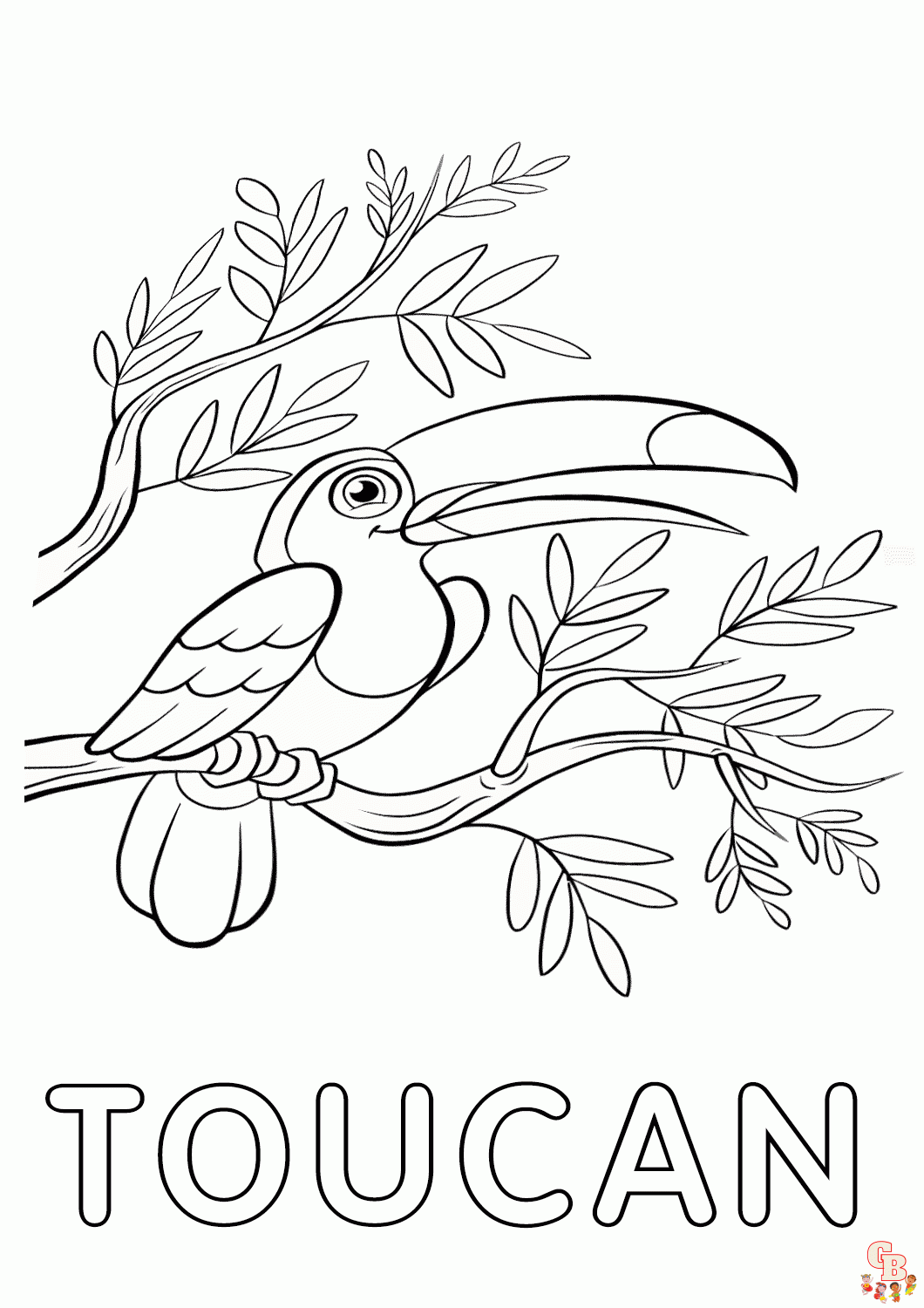 toucan coloring pages 1