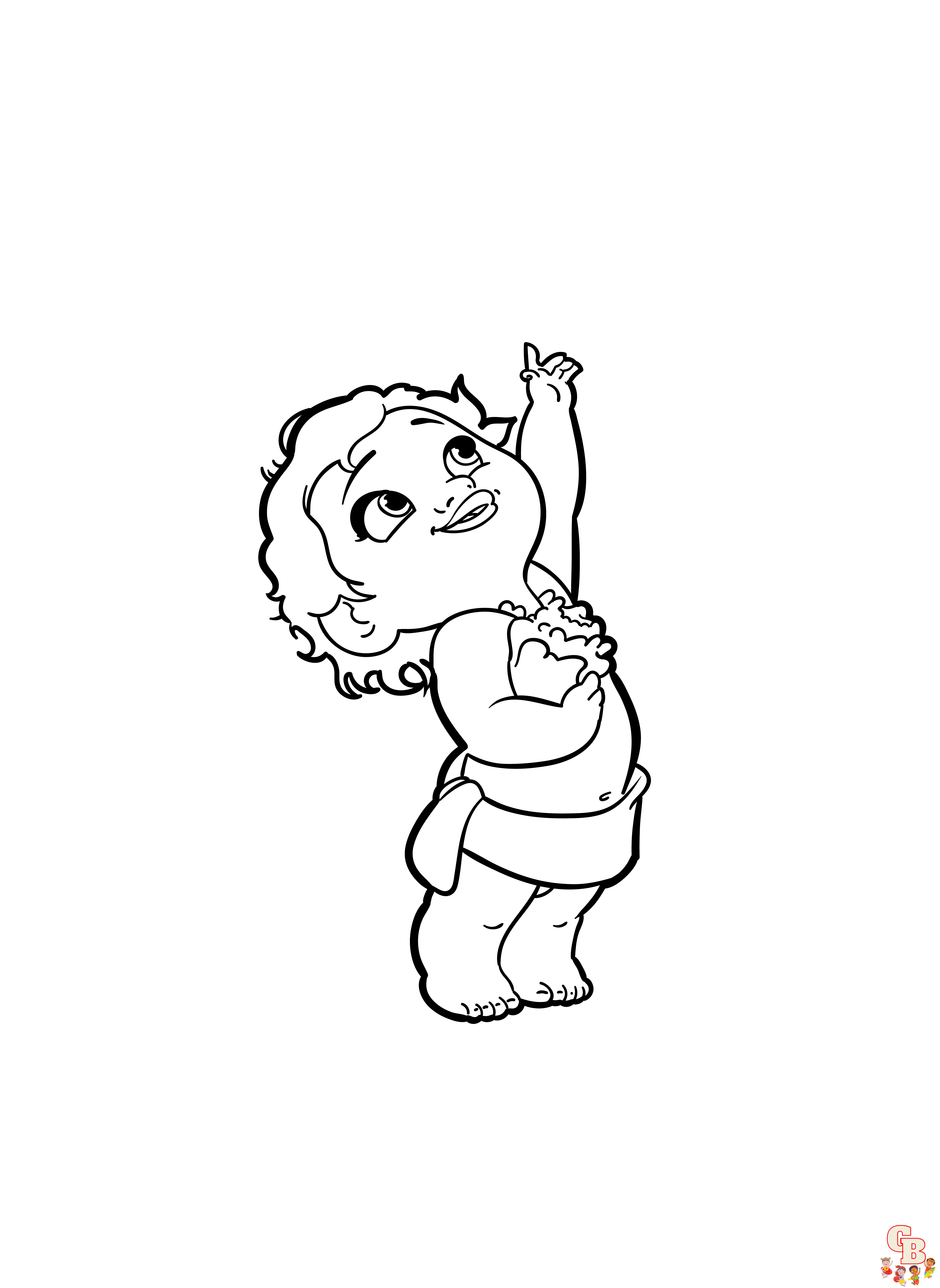 Baby Moana Coloring Pages 4