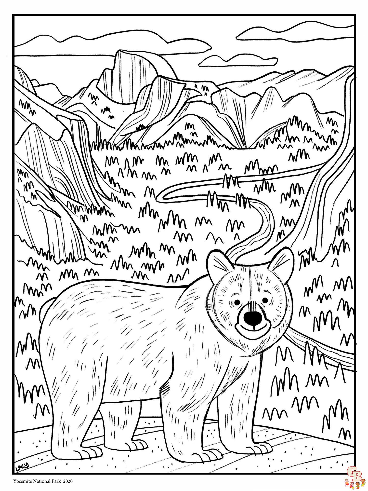 Black Bear Coloring Pages 10 1