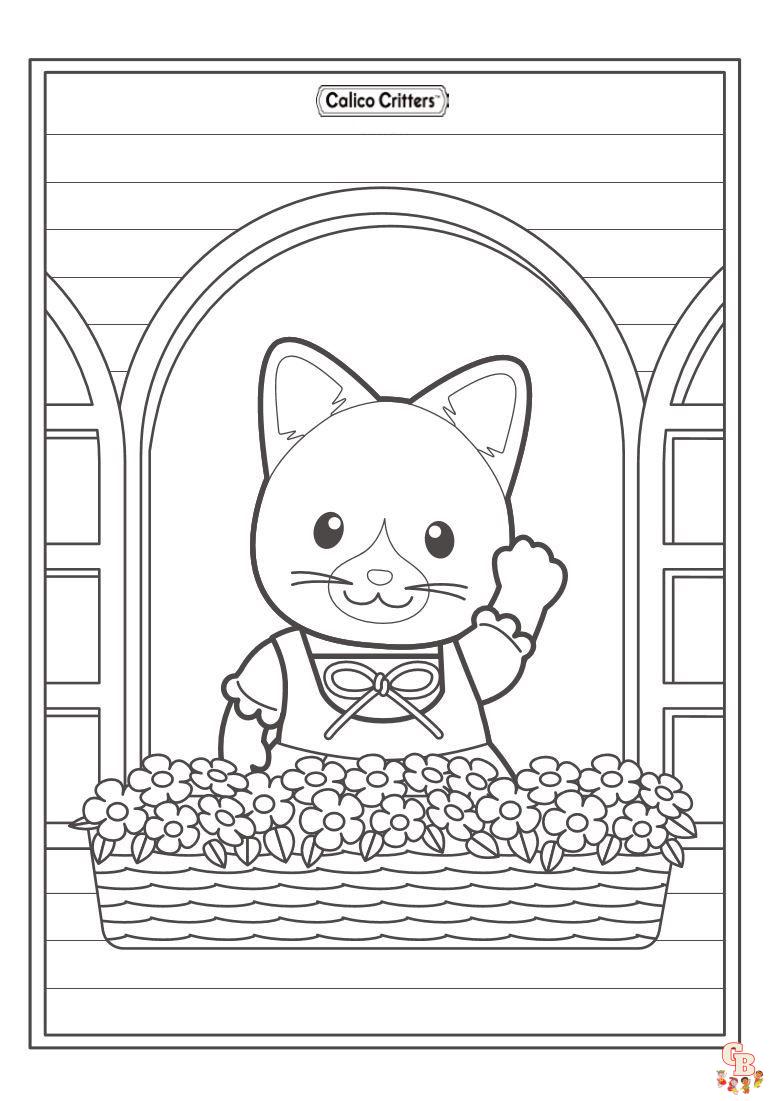 Calico Critters Coloring Pages 1