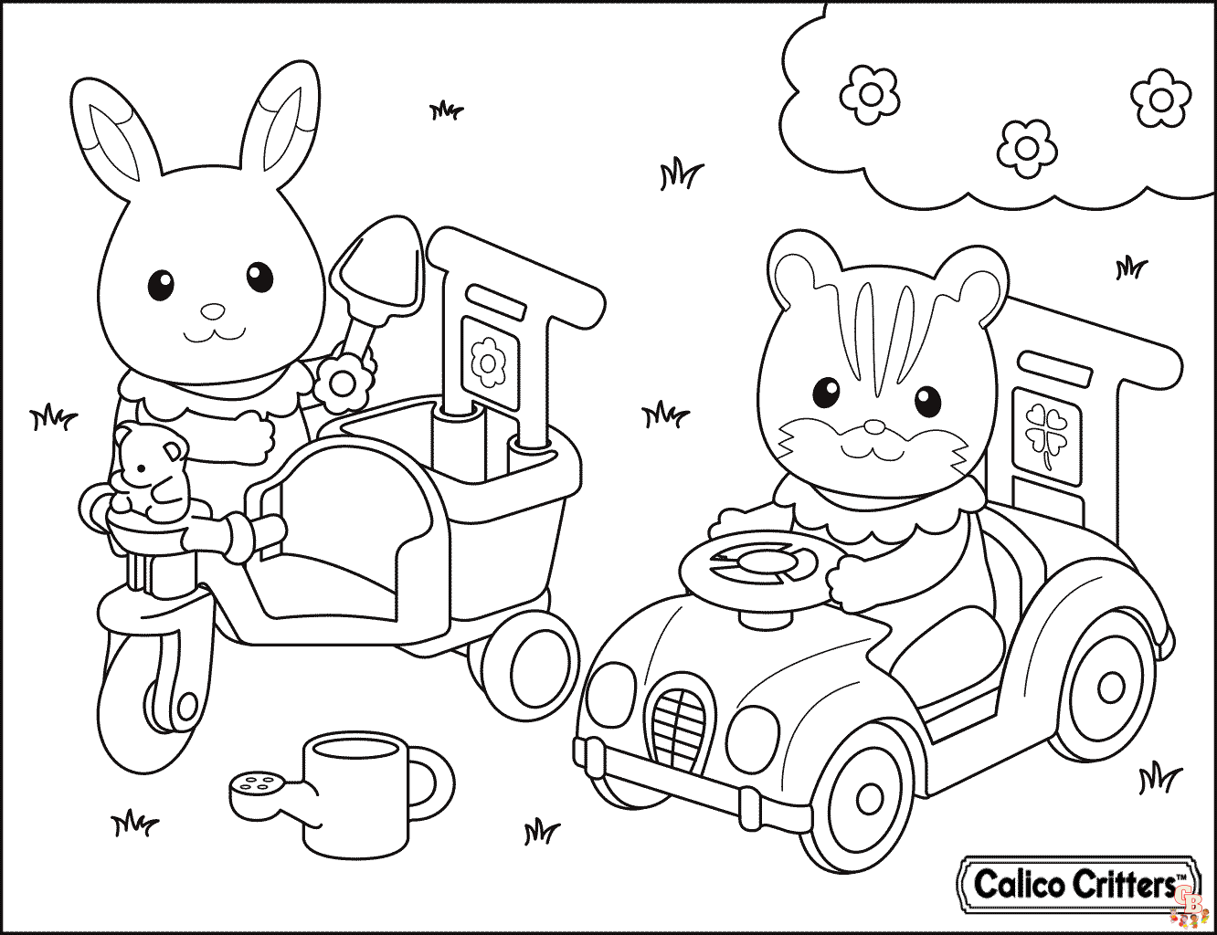 Calico Critters Coloring Pages 1