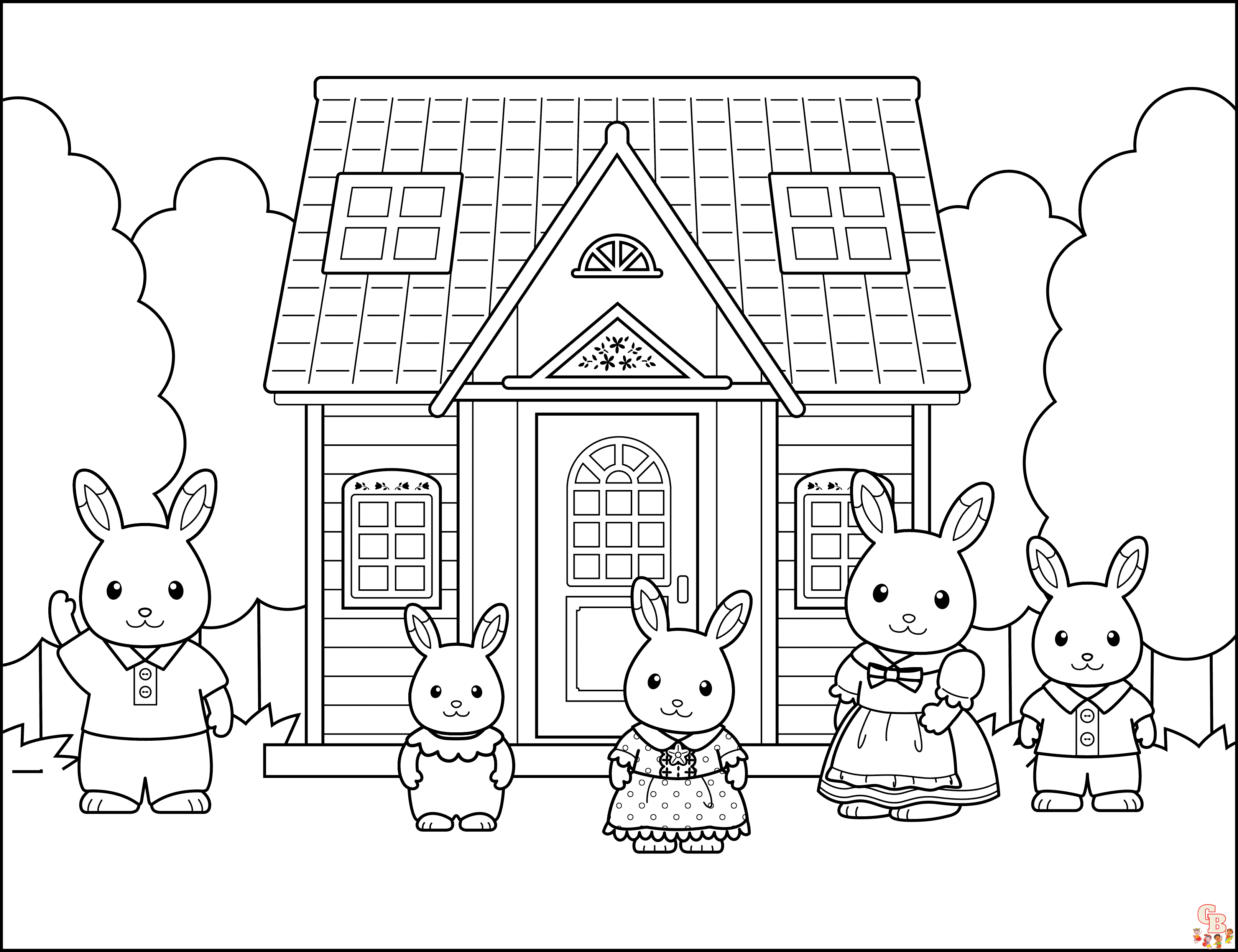 Calico Critters Coloring Pages 13