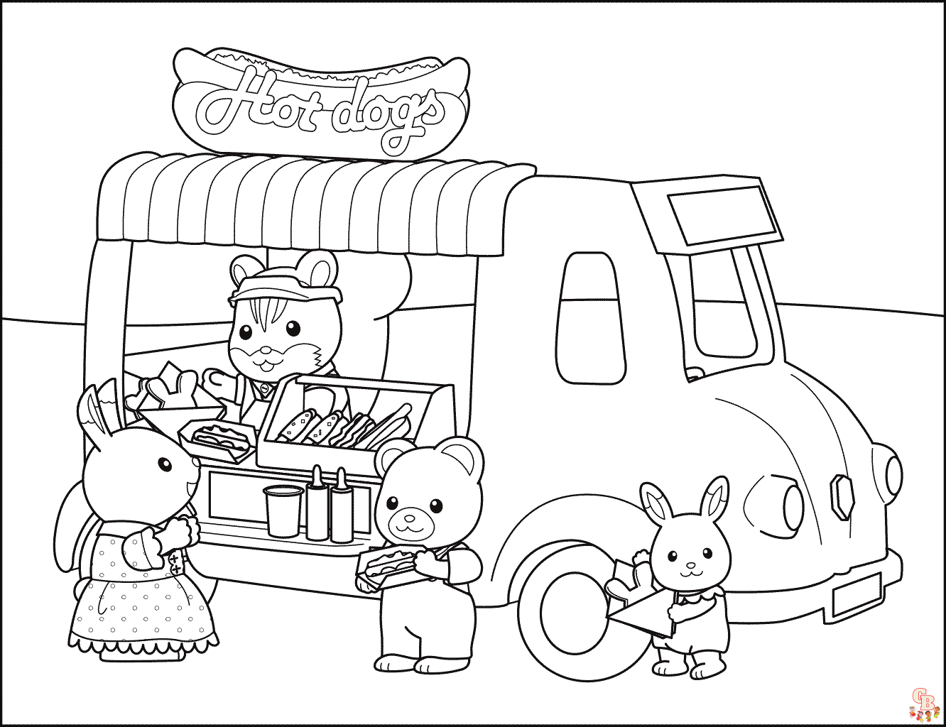 Calico Critters Coloring Pages 15