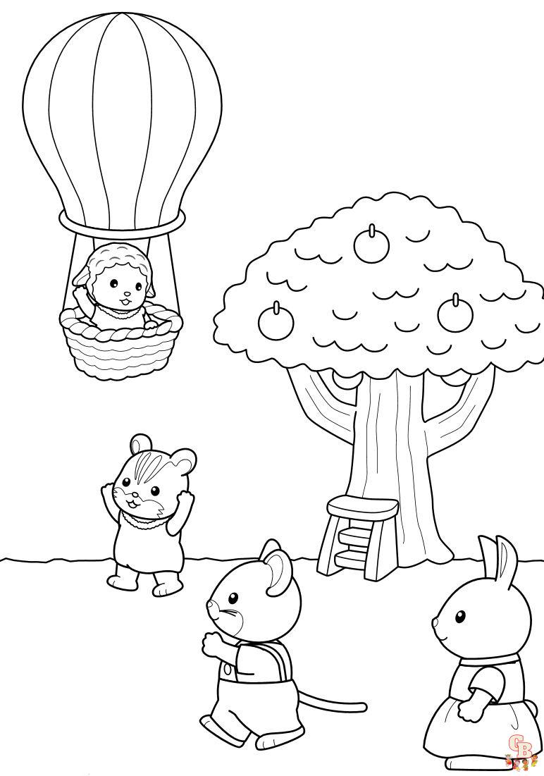 Calico Critters Coloring Pages 2