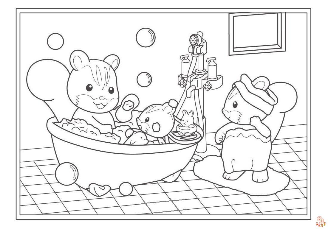 Calico Critters Coloring Pages 3