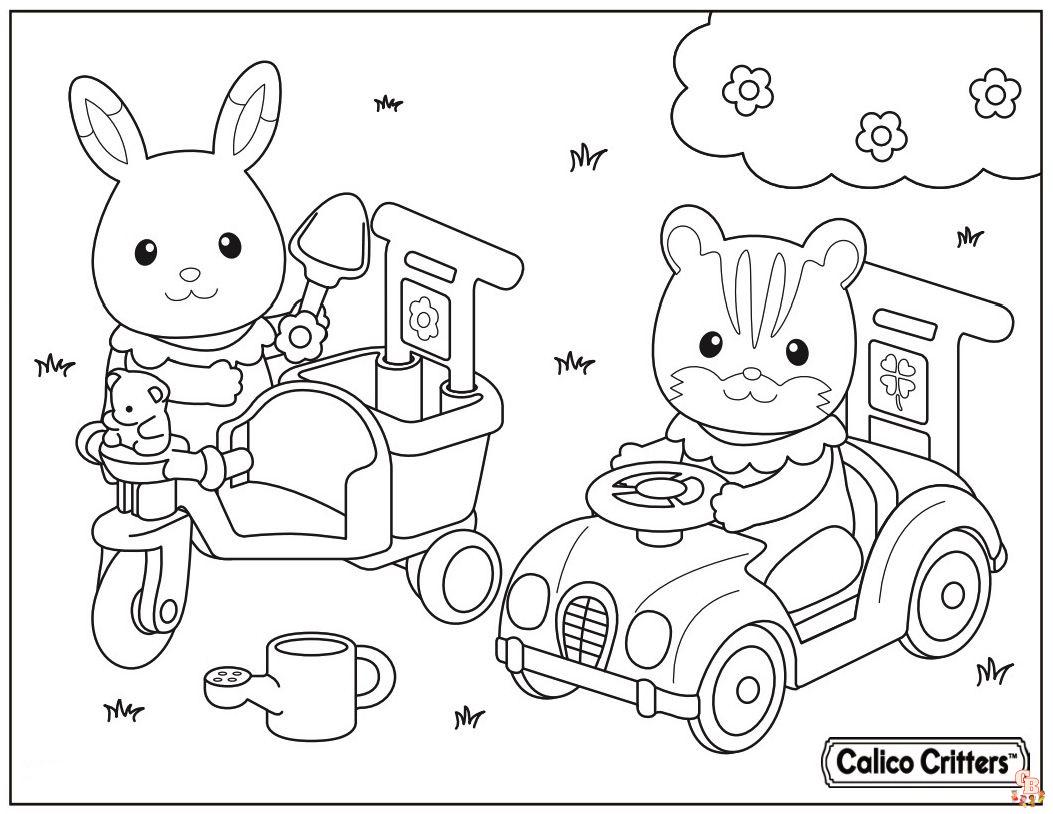 Calico Critters Coloring Pages 4