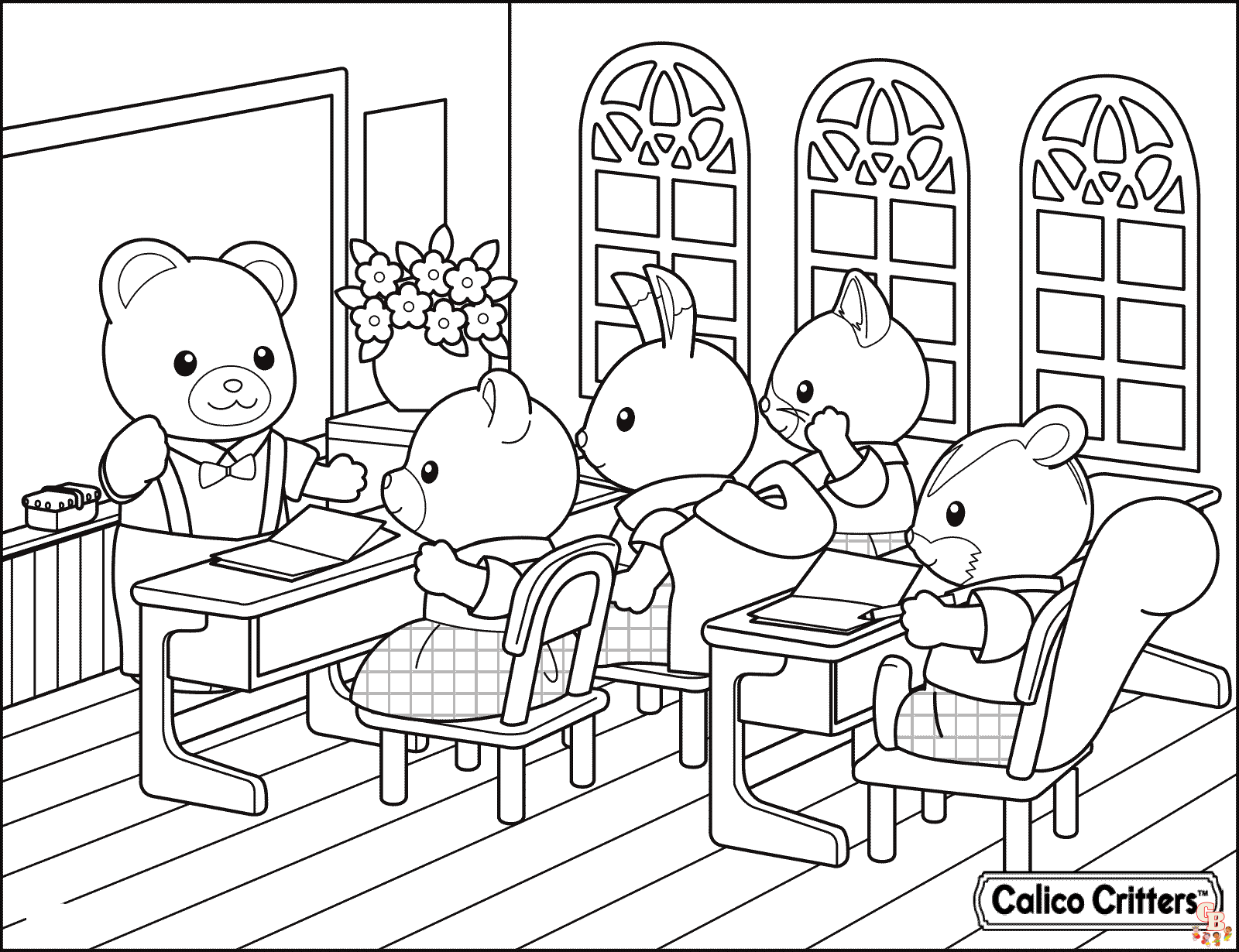 Calico Critters Coloring Pages 4