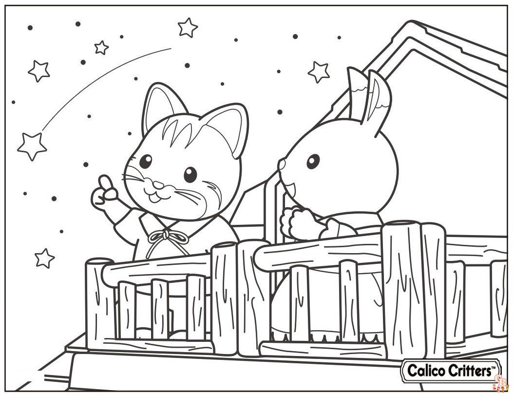 Calico Critters Coloring Pages 6