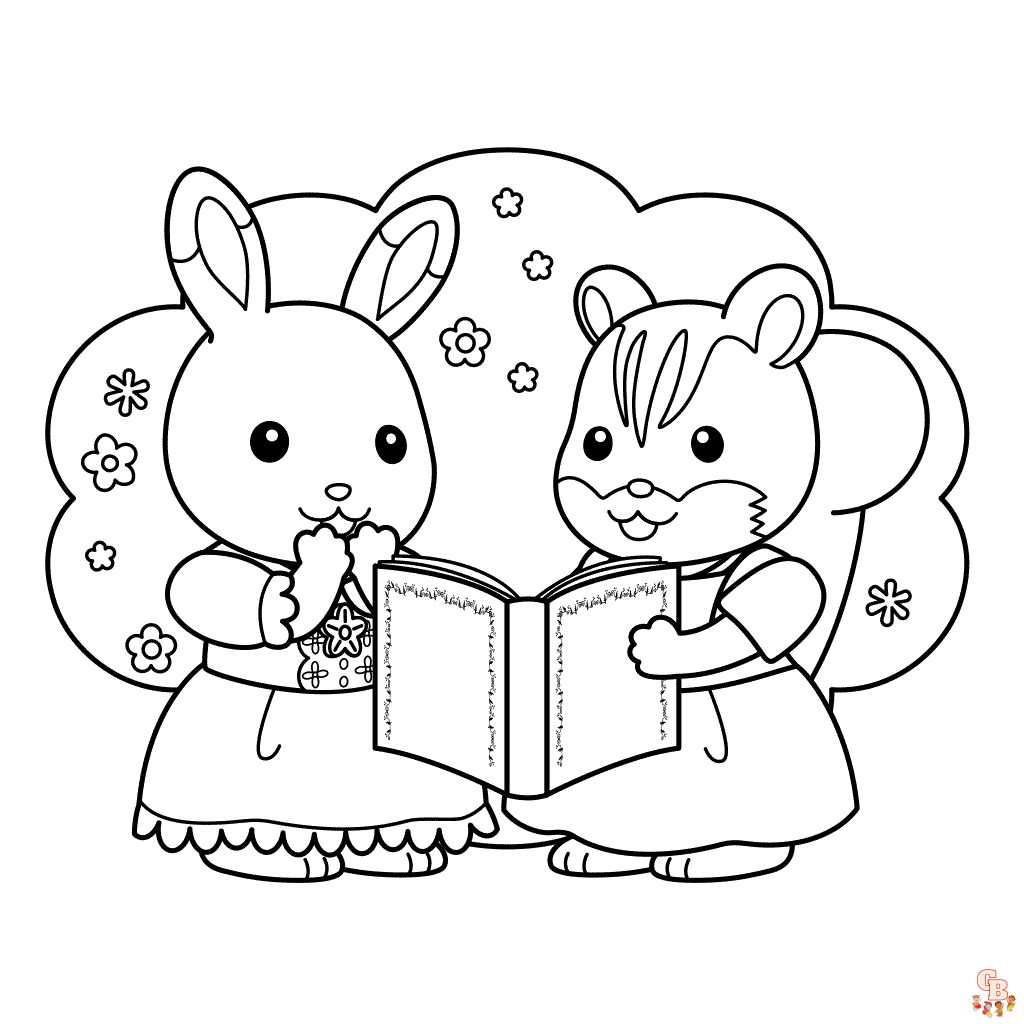 Calico Critters Coloring Pages 7