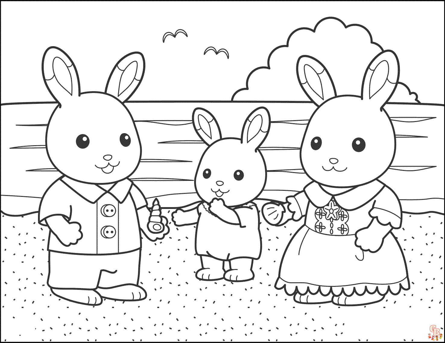 Calico Critters Coloring Pages 8