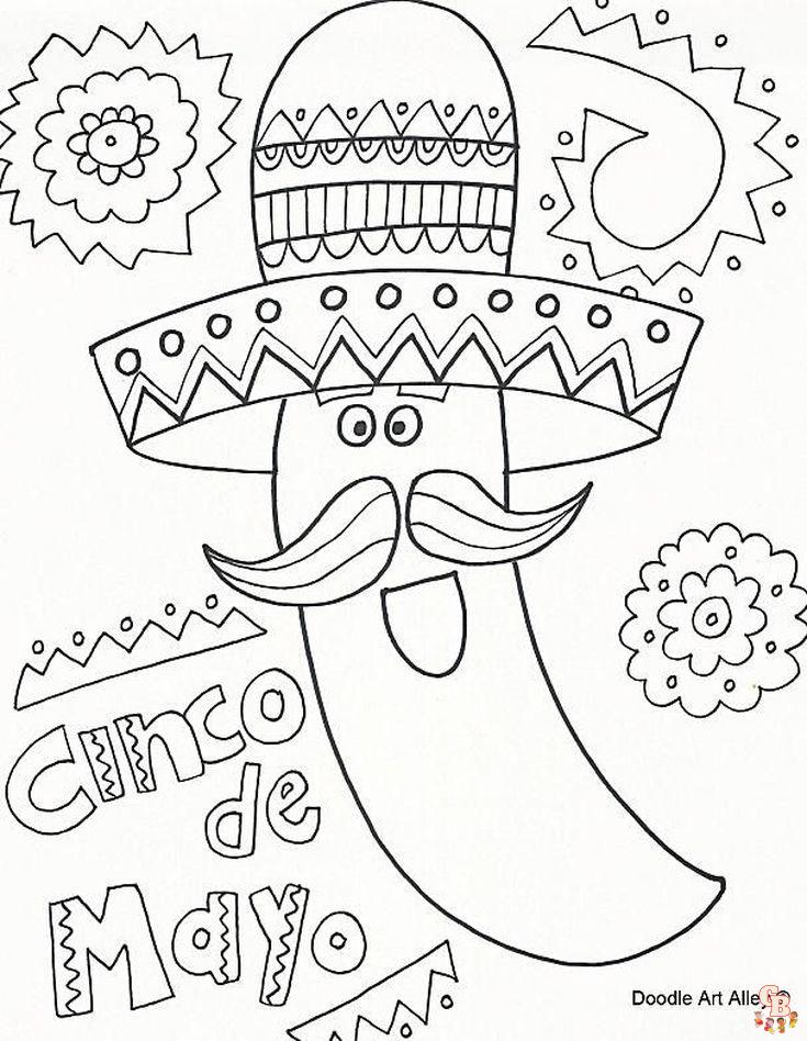 Cinco de Mayo coloring pages 12