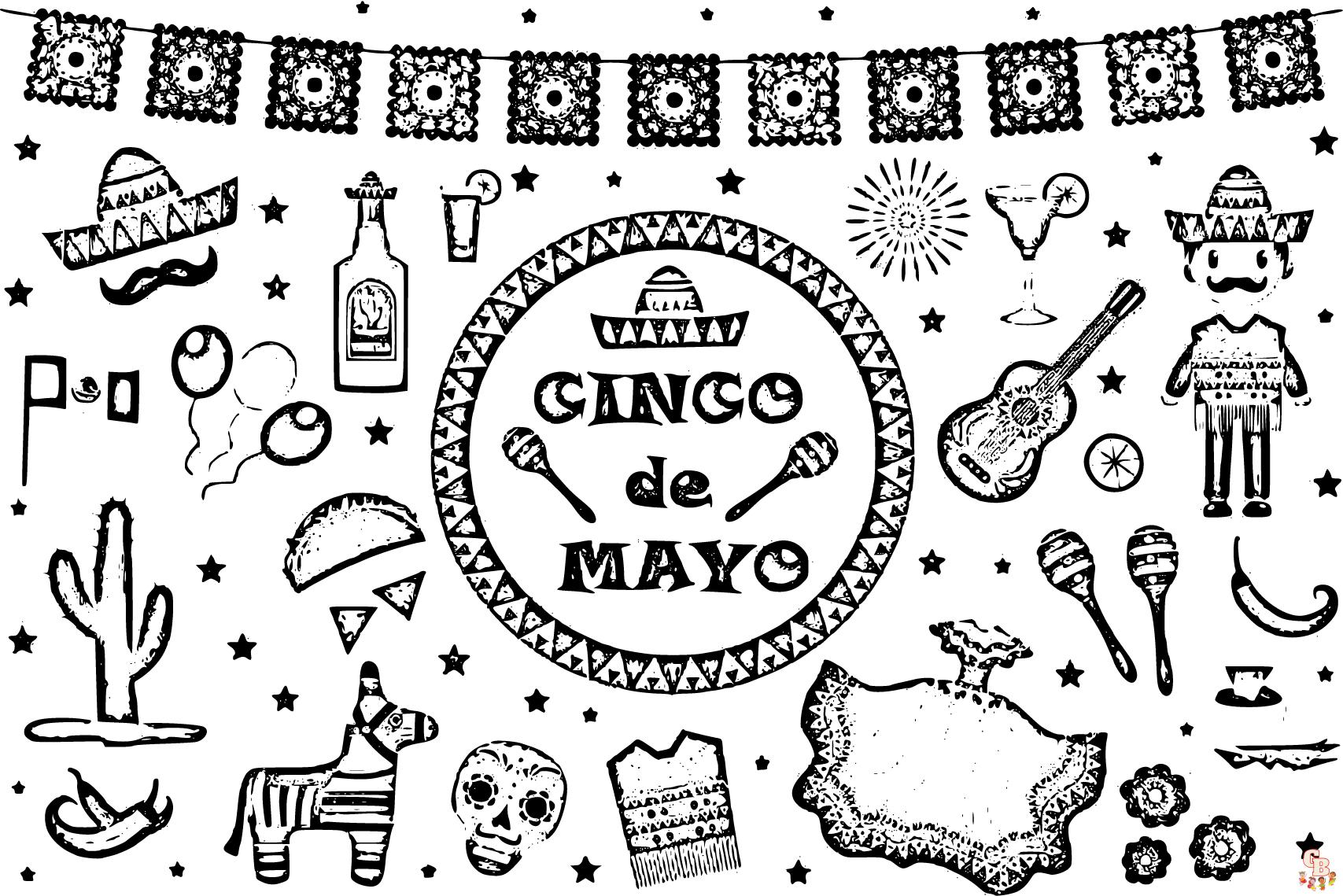 Cinco de Mayo coloring pages 27