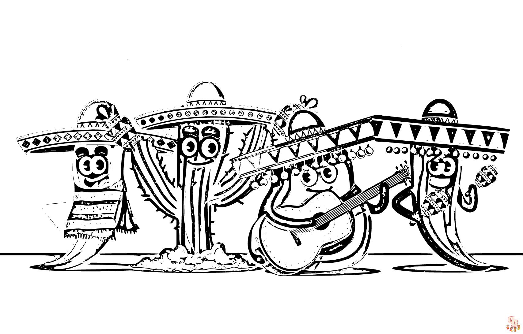 Cinco de Mayo coloring pages 65