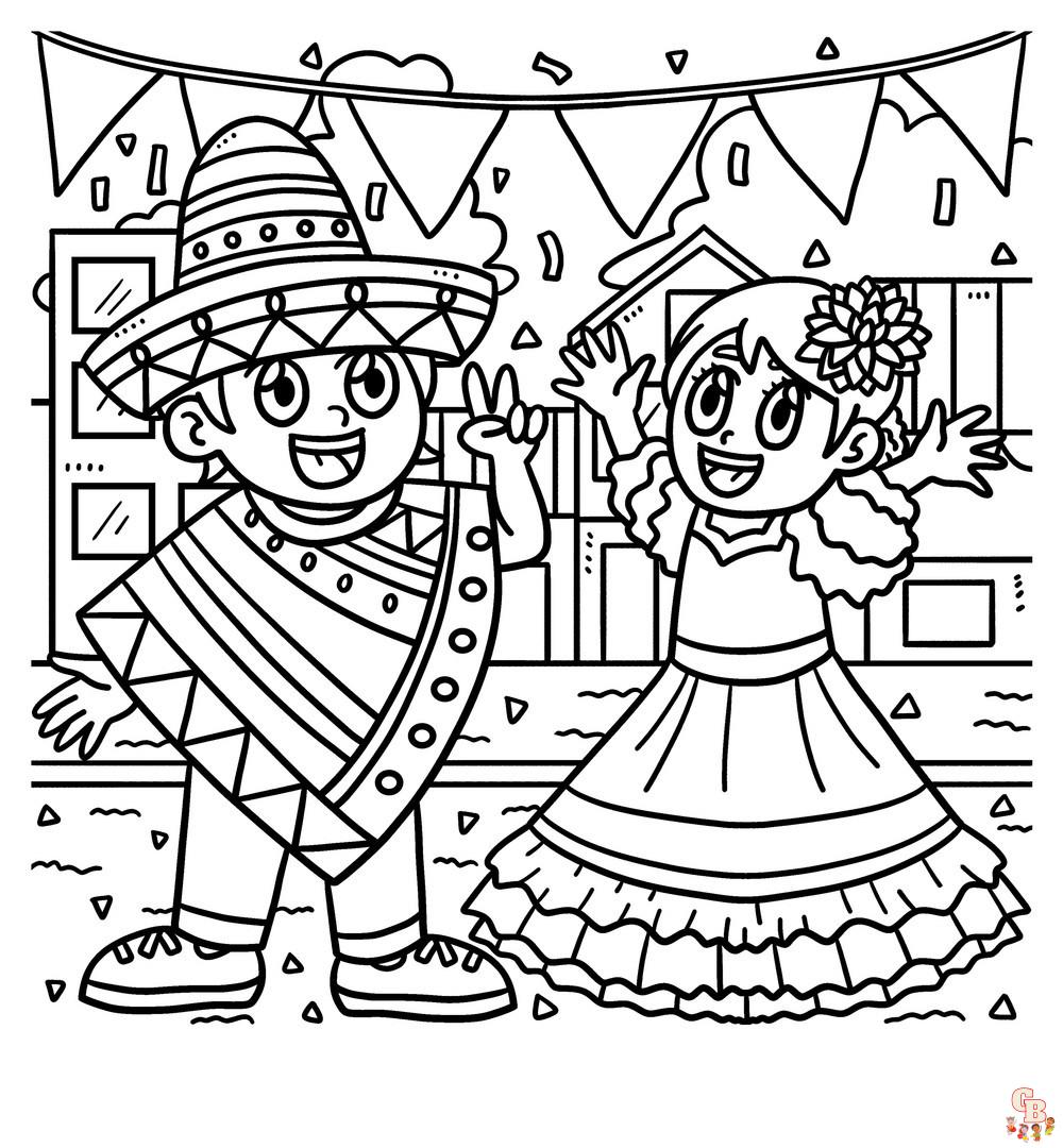 Cinco de Mayo coloring pages free printable