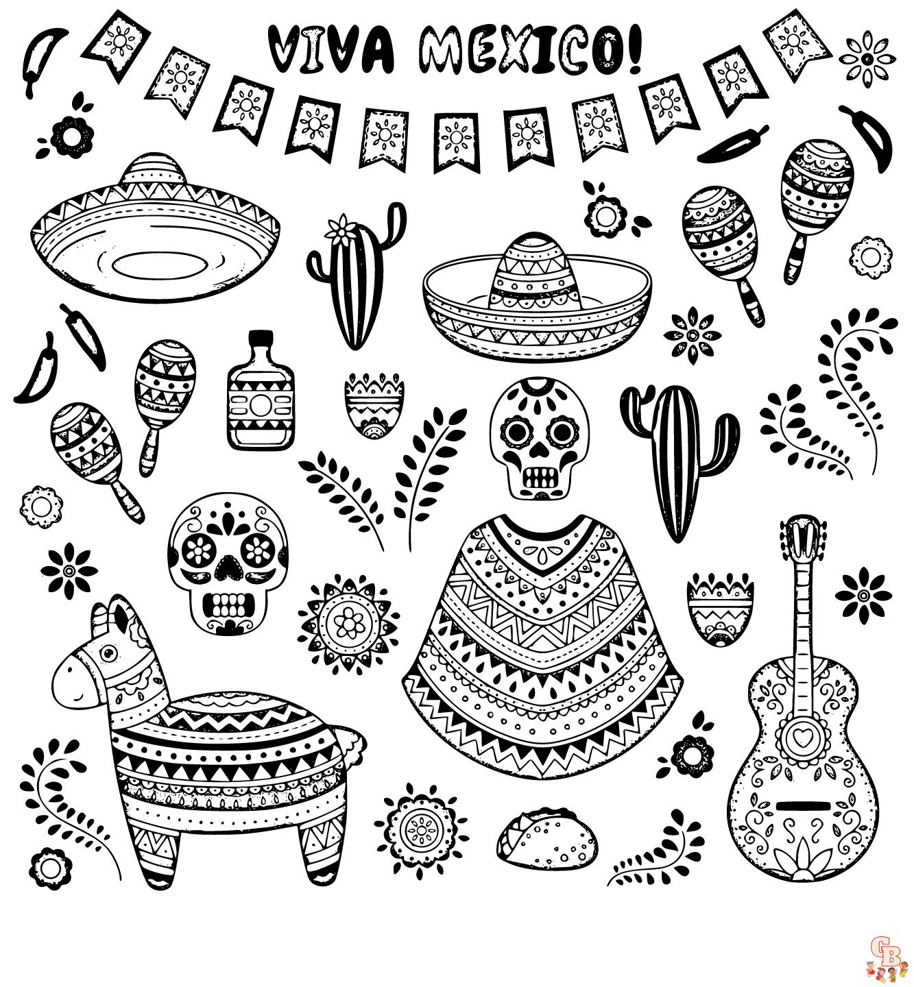 Cinco de Mayo coloring pages printable