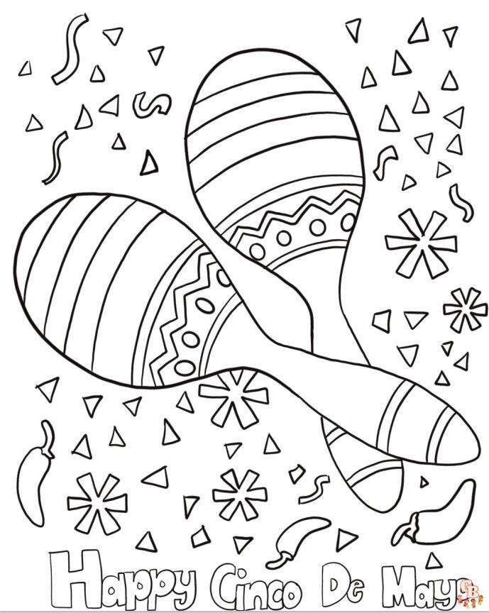 Cinco de Mayo coloring pages to print