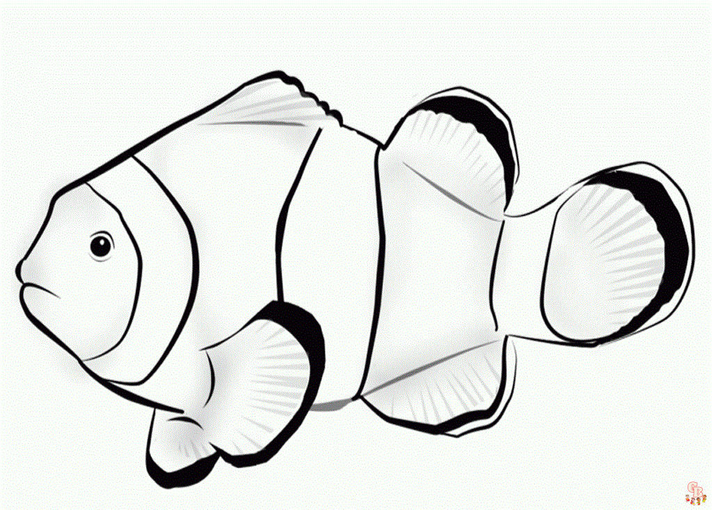 Clown Fish Coloring Pages 2