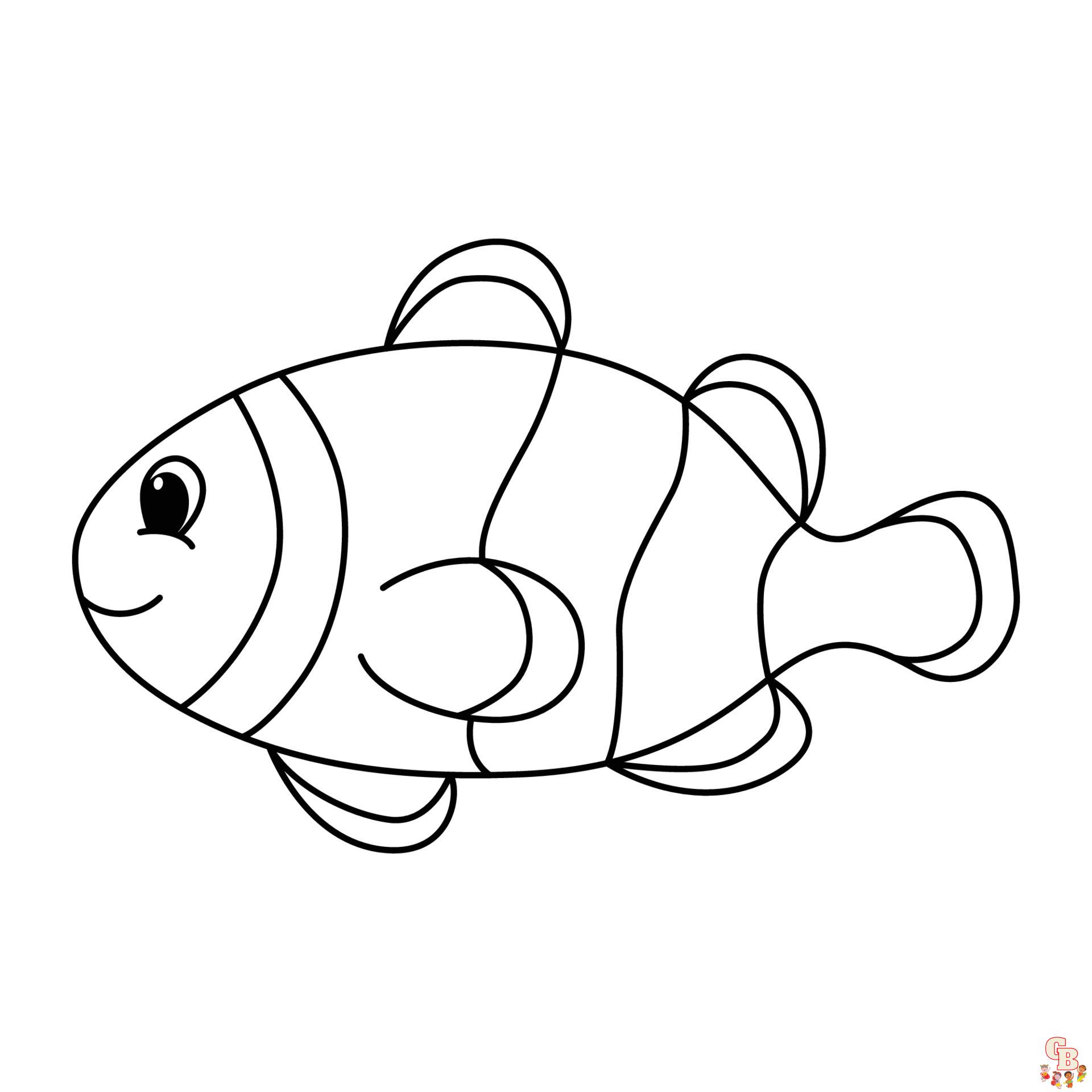 Clown Fish Coloring Pages 2