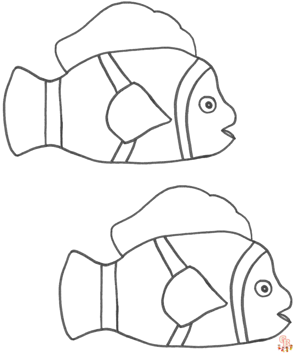 Clown Fish Coloring Pages 2