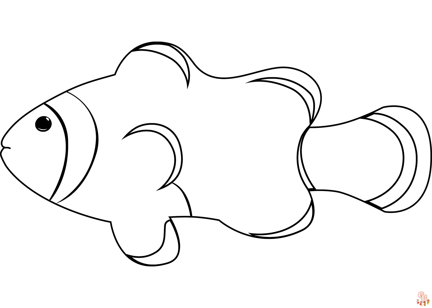 Clown Fish Coloring Pages 4