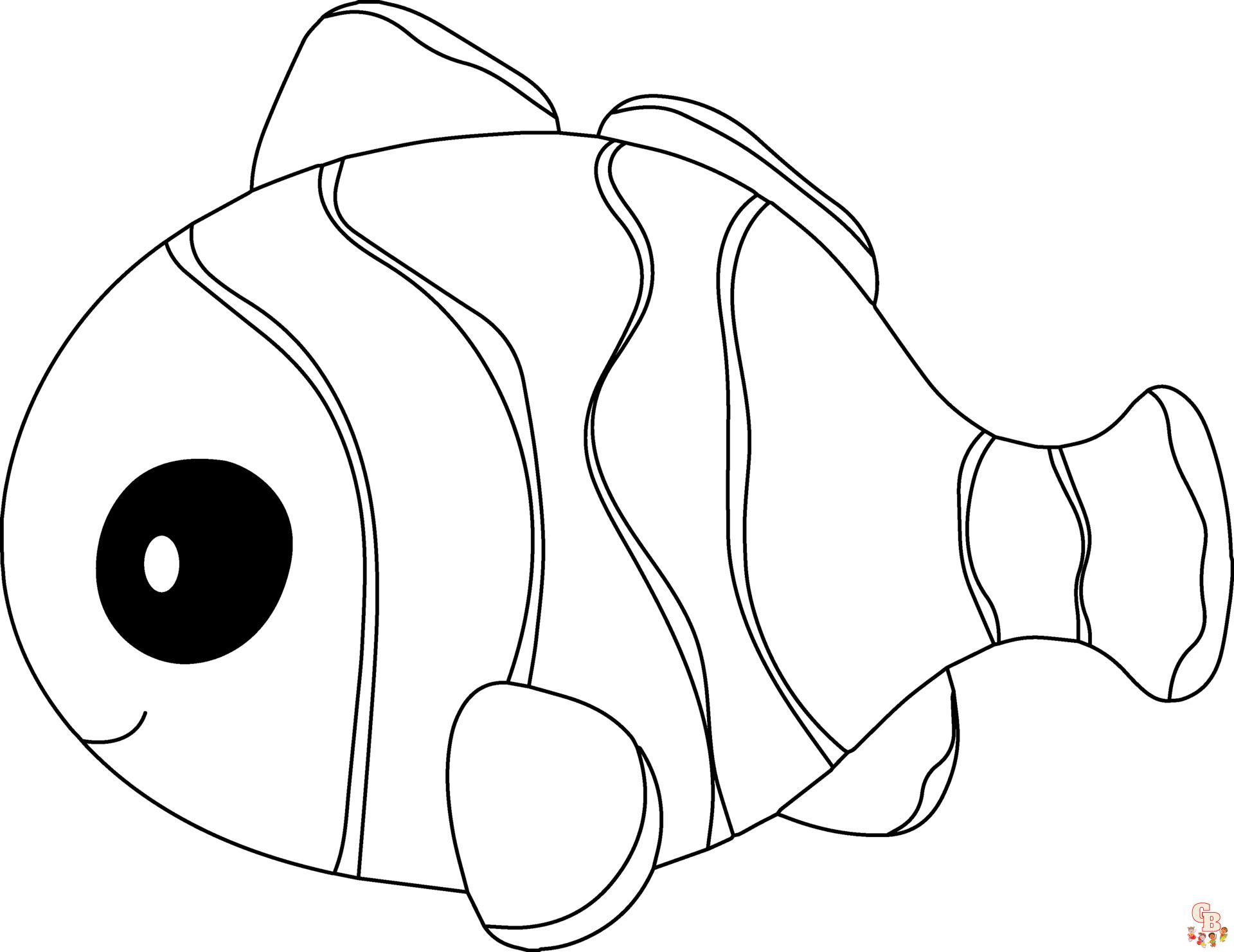 Clown Fish Coloring Pages 5