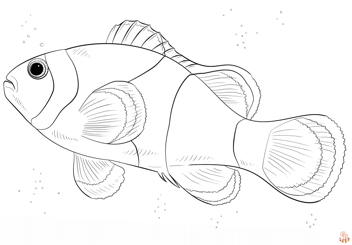 Clown Fish Coloring Pages 5