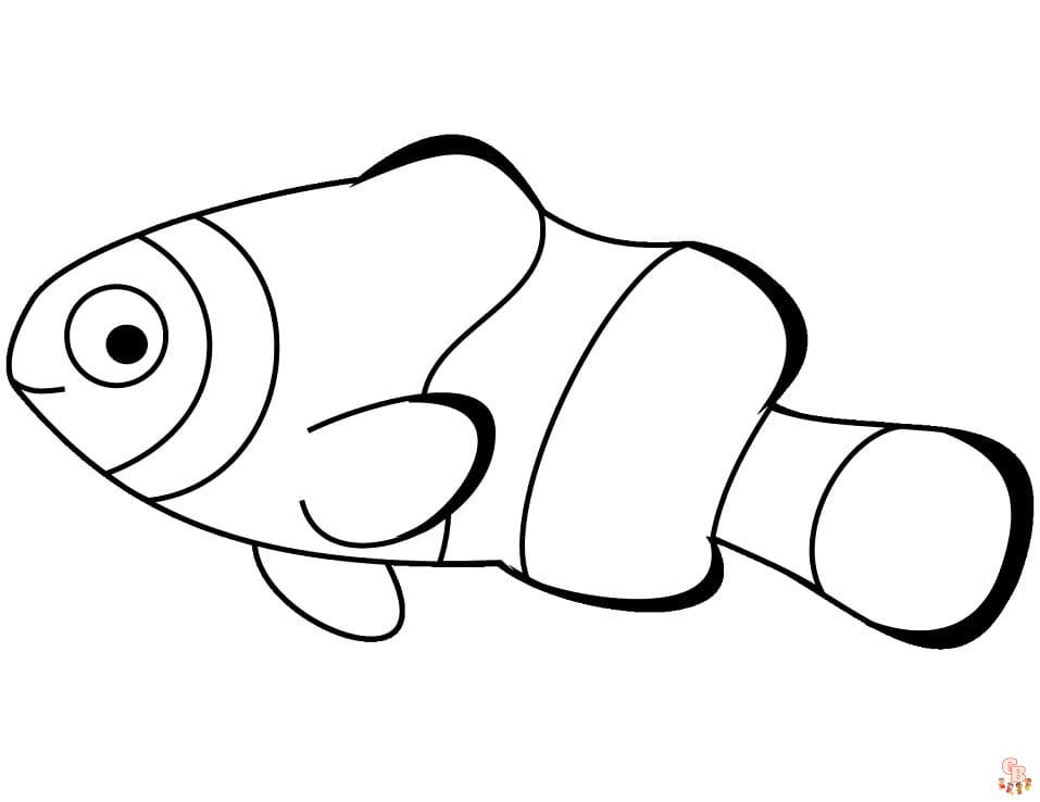 Clown Fish Coloring Pages 6