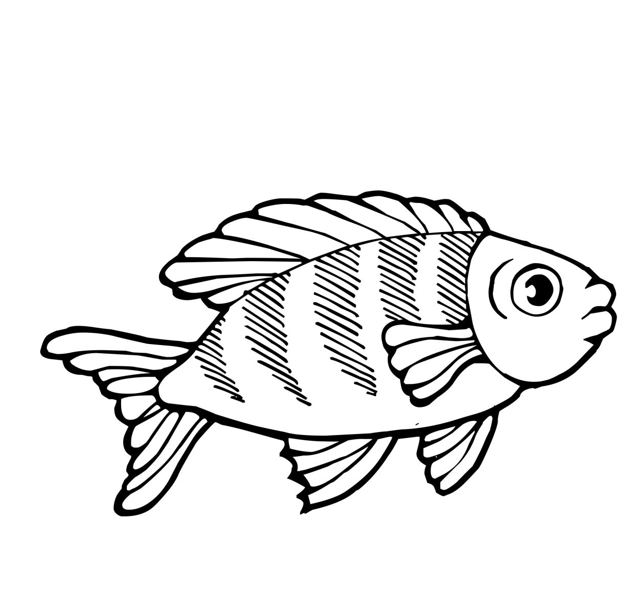 Cute fish coloring pages printable free and easy to color