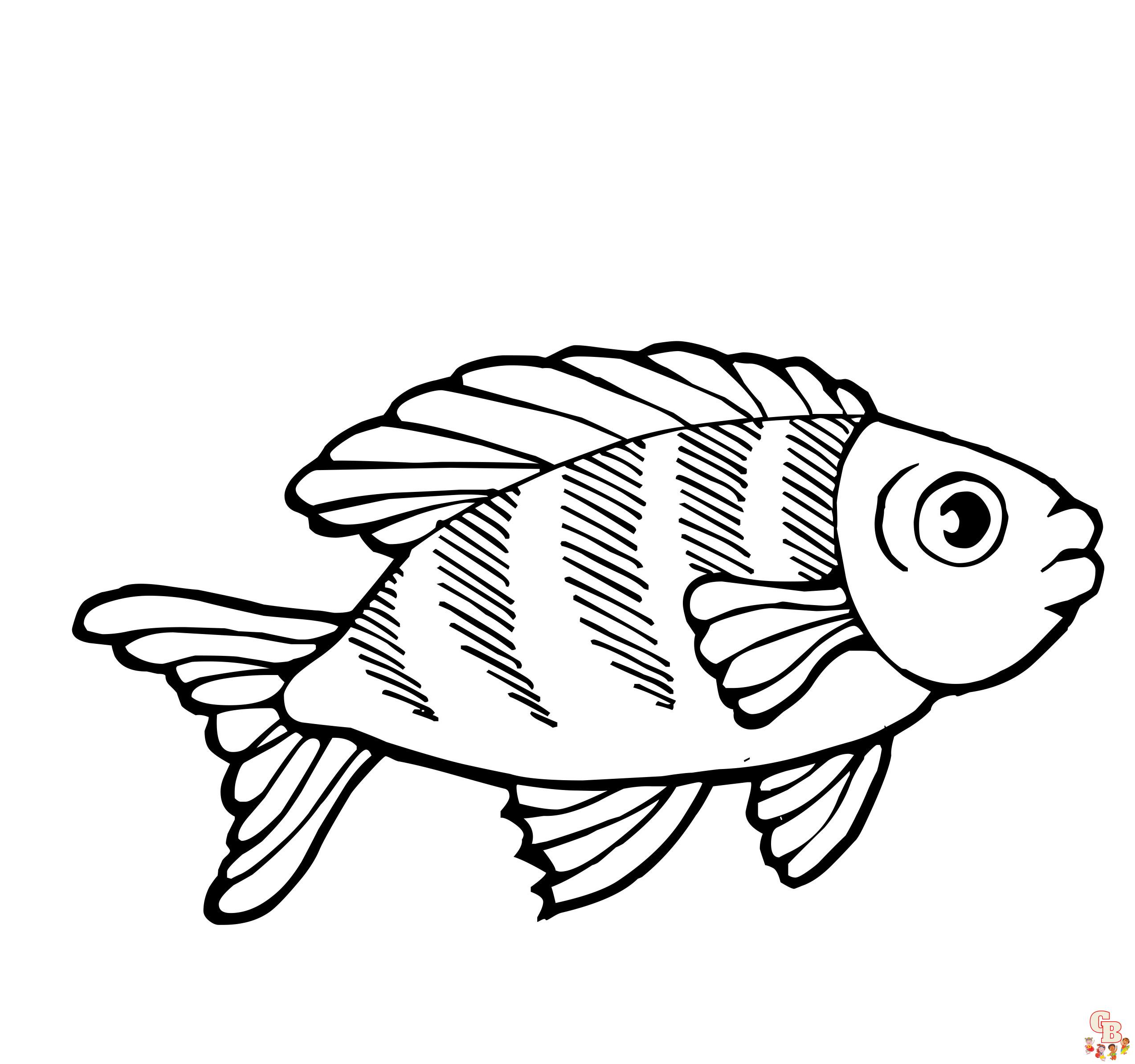 Cute Fish Coloring Pages 14