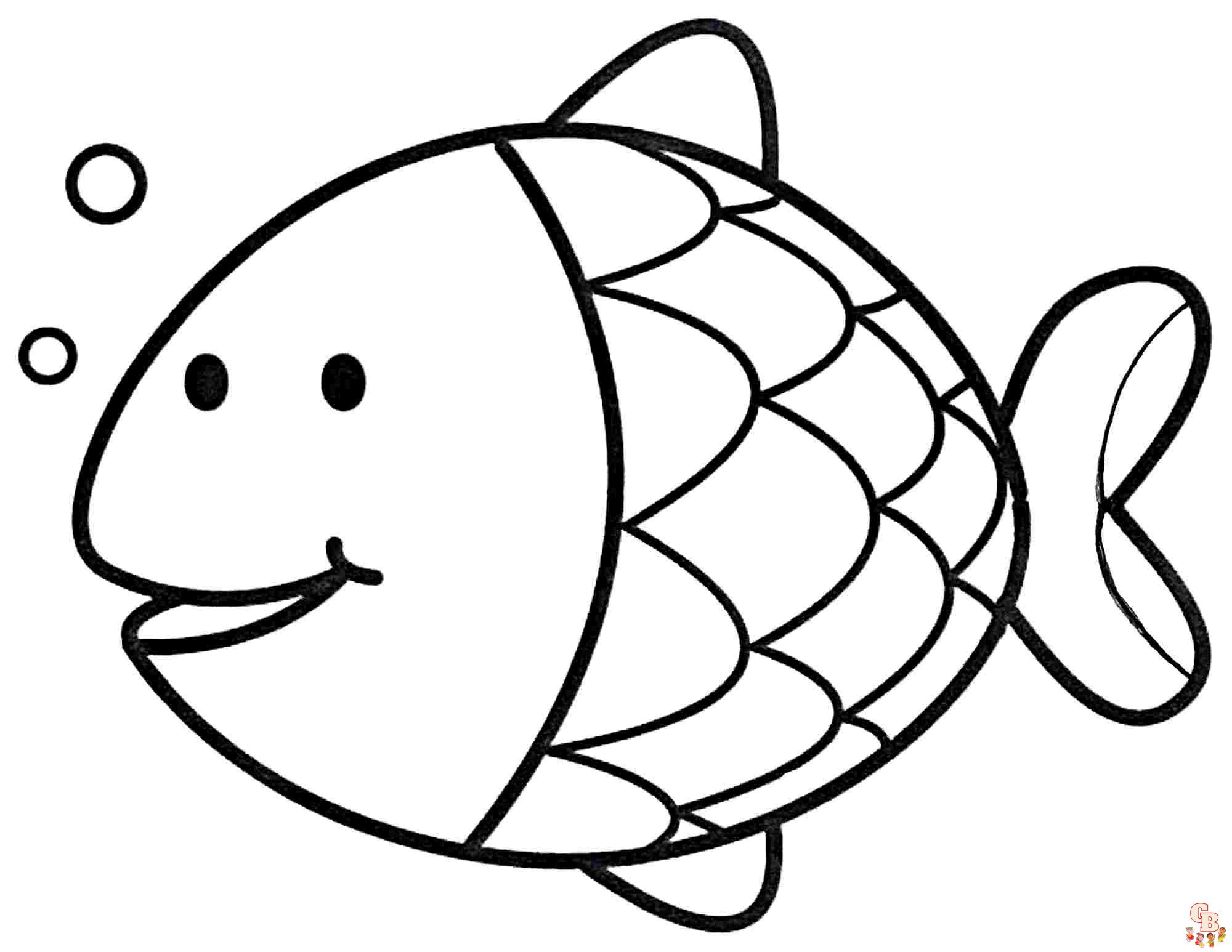 Cute Fish Coloring Pages 4