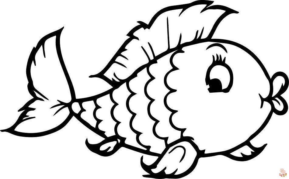 Cute Fish Coloring Pages 5