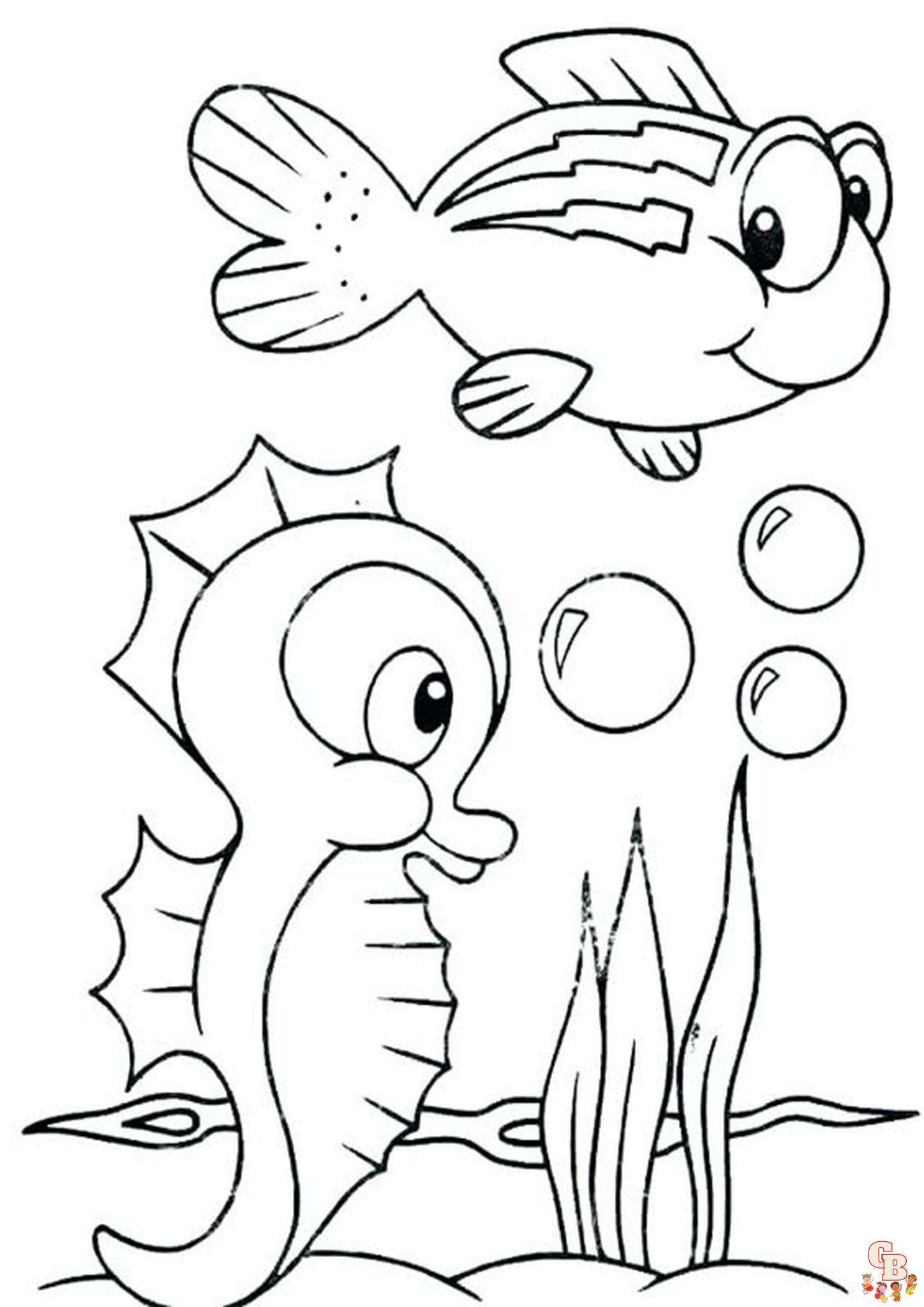 Cute Fish Coloring Pages 6