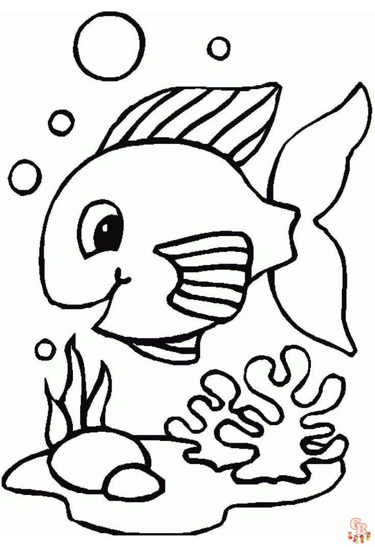 Cute Fish Coloring Pages 7