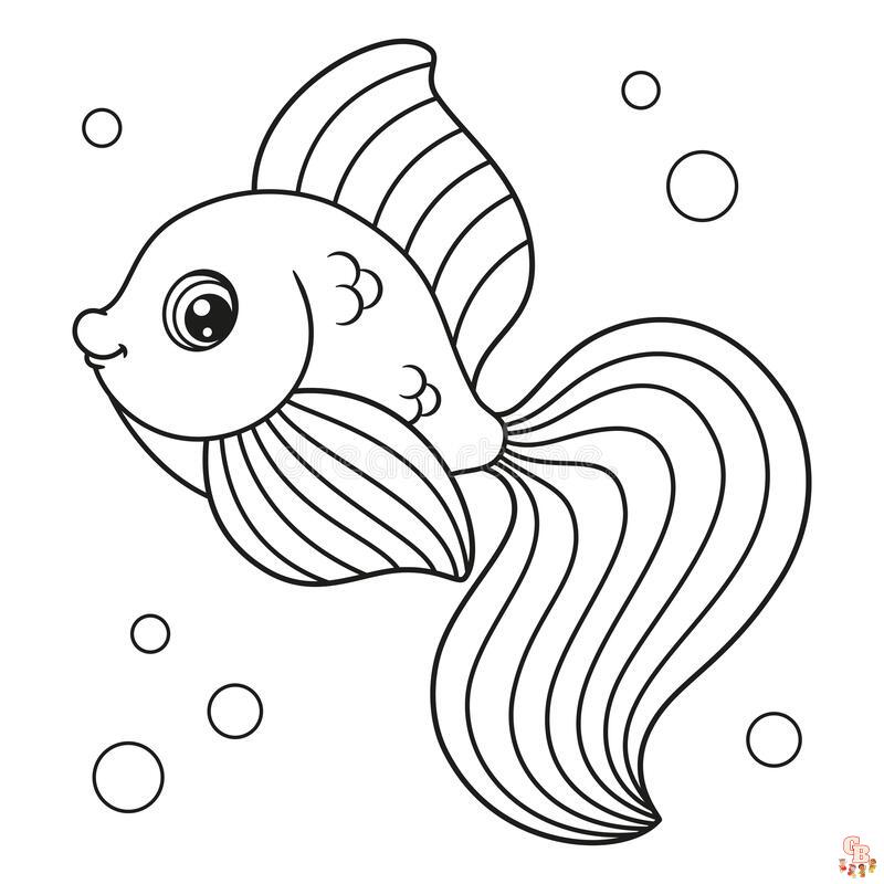 Cute Fish Coloring Pages 8